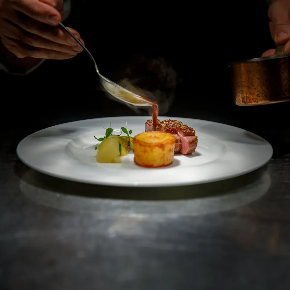 Dressage d'une assiette au passe